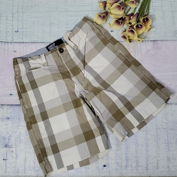 American Eagle Outfitters Other - AEO Plaid Flat Front Men's Shorts